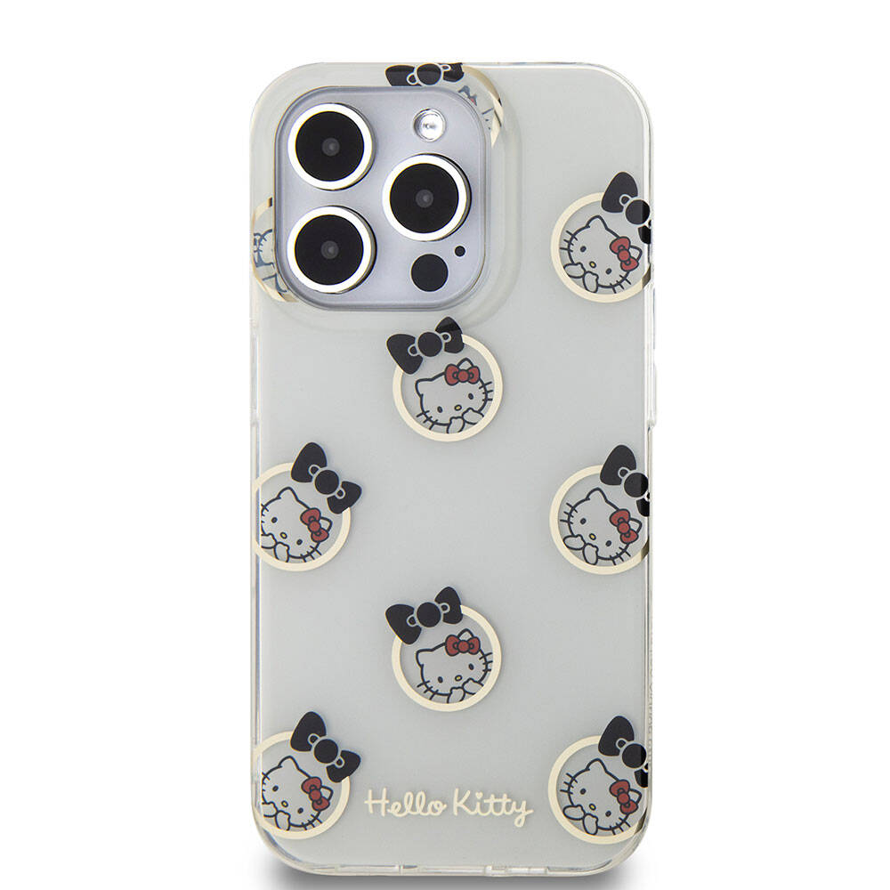 Hello Kitty iPhone 15 Pro Orjinal Lisanslı Elektroplating Kaplama Kabarcık Baskılı Kılıf Hello Kitty iPhone 15 Pro Orjinal Lisanslı Elektroplating Kaplama Kabarcık Baskılı Kılıf